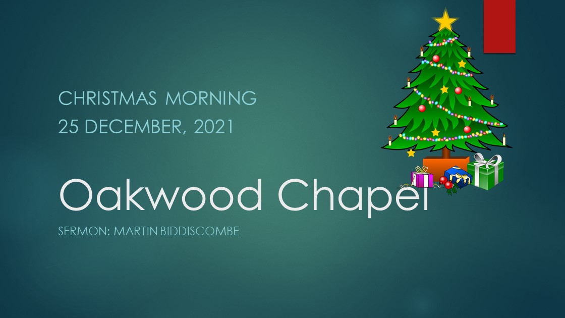 Christmas morning service livestream, 25 December 2021