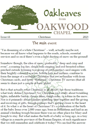 Front page of Oakleaves